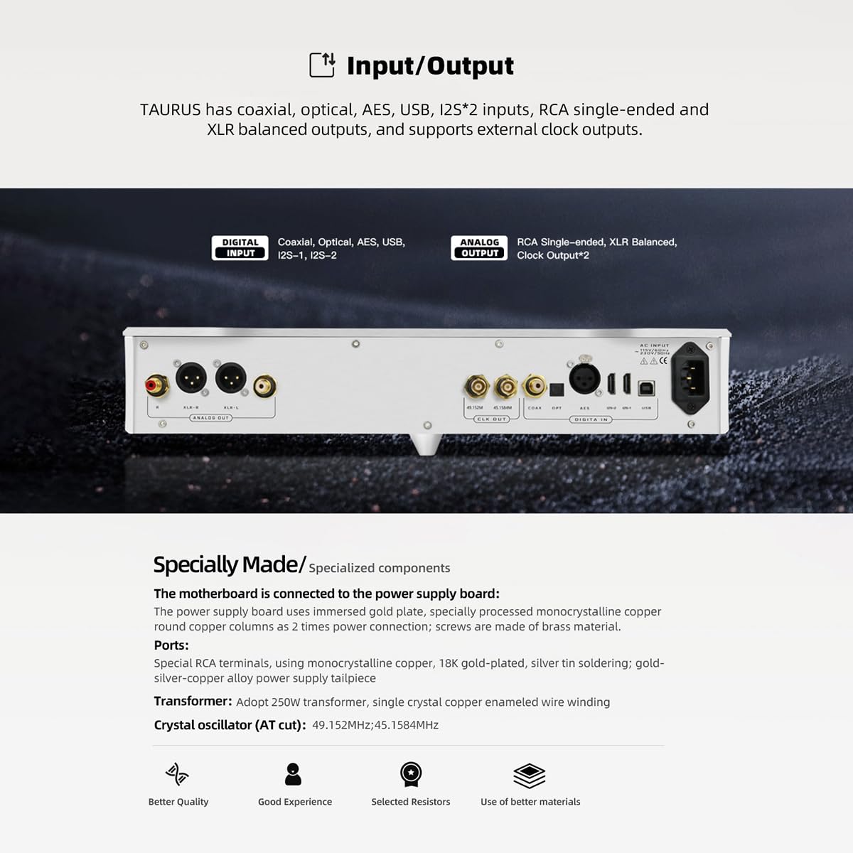 Amazon.com: Musician Taurus R2R Audio DAC ARM STM32F446 Altera